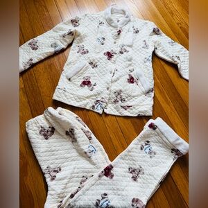 Maternity nursing warm pajamas set shirt and pants